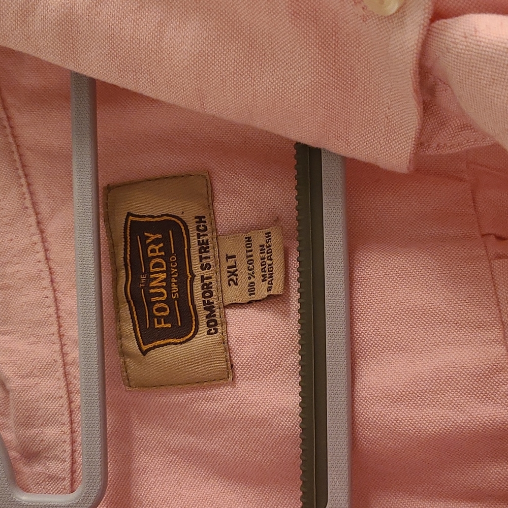 2XLT Men's short sleeve button down shirt